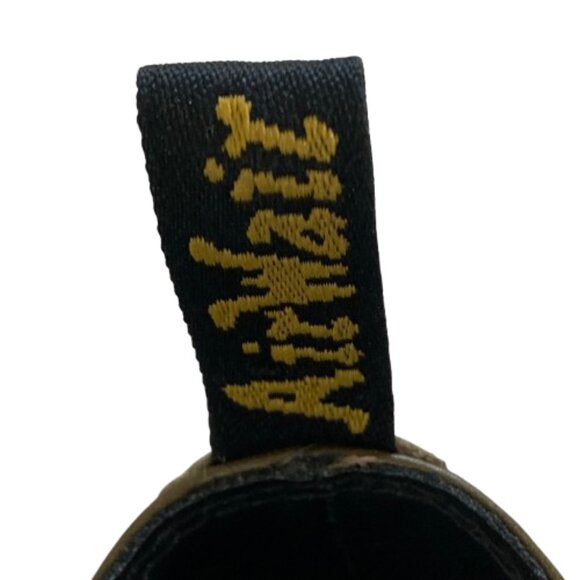 Dr. Martens Original Olive Chelsea Boots 2976 Yellow Stitching Leather, size 10 - Picture 8 of 13